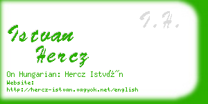 istvan hercz business card